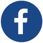 Facebook logo next to facebook link button to see reviews on facebook
