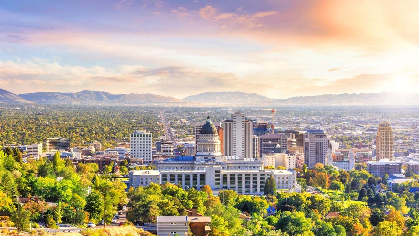 Salt lake city skyline