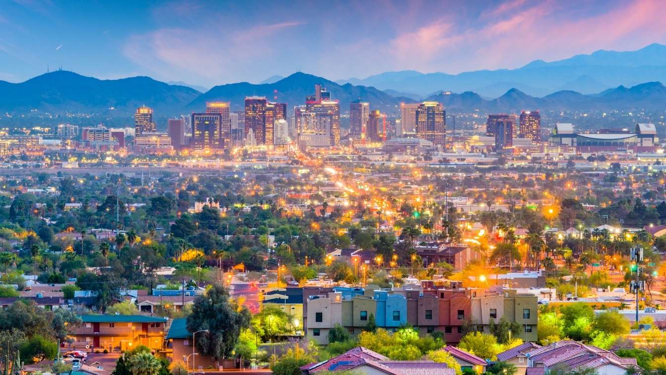 Phoenix Arizona city skyline